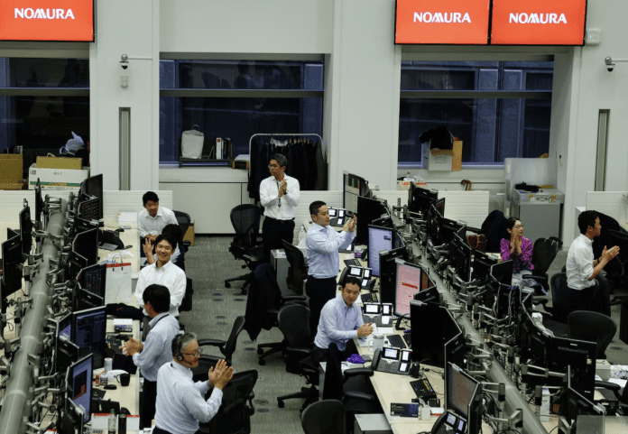 Japanese stocks hit new records amid a weaker yen